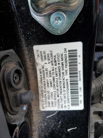 2016 HONDA CIVIC EX 2HGFC1F37GH644479