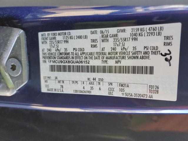 2016 FORD ESCAPE SE - 1FMCU9GX8GUA06152