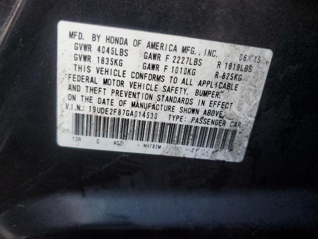 2016 ACURA ILX PREMIU 19UDE2F87GA014530