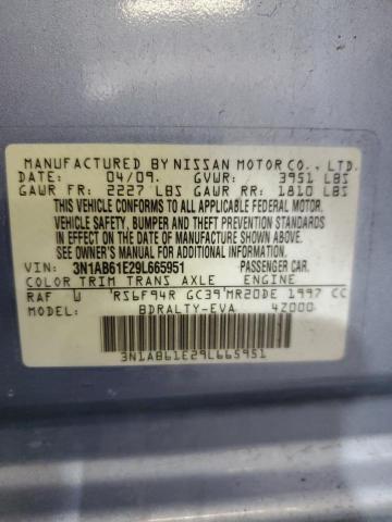 2009 Nissan Sentra 2.0 VIN: 3N1AB61E29L665951 Lot: 48916364