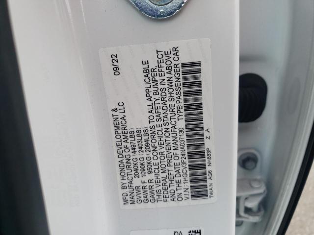 2022 HONDA ACCORD HYB 1HGCV3F24NA037130