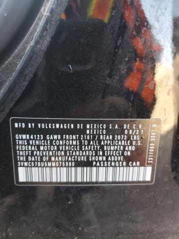 2021 Volkswagen Jetta S VIN: 3VWC57BU5MM075980 Lot: 44457584