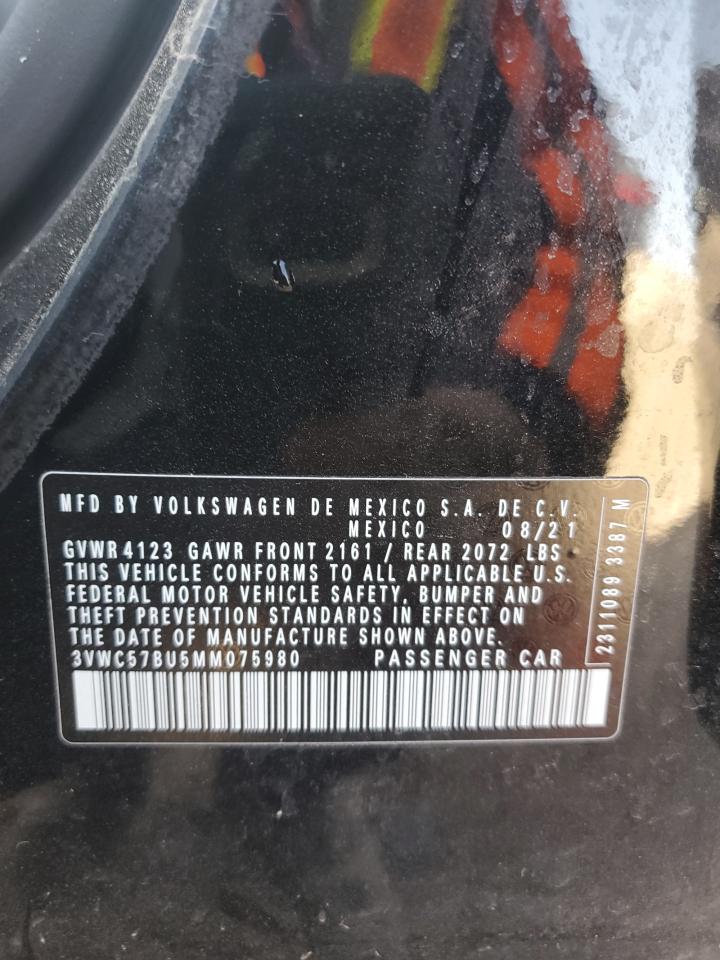 3VWC57BU5MM075980 2021 Volkswagen Jetta S