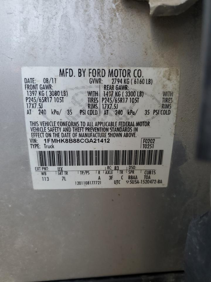 1FM5K8F88DGC53040 2013 Ford Explorer Limited