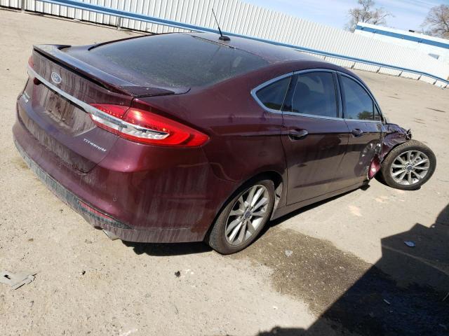 Lot #2409632412 2017 FORD FUSION TIT salvage car