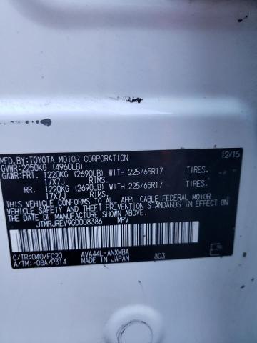 2016 TOYOTA RAV4 HV XL - JTMRJREV9GD008386