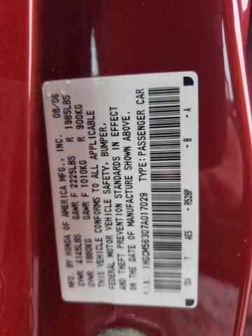 Image 13 of 2007 Honda Accord salvage vehicle - Lot #42422784 at Copart