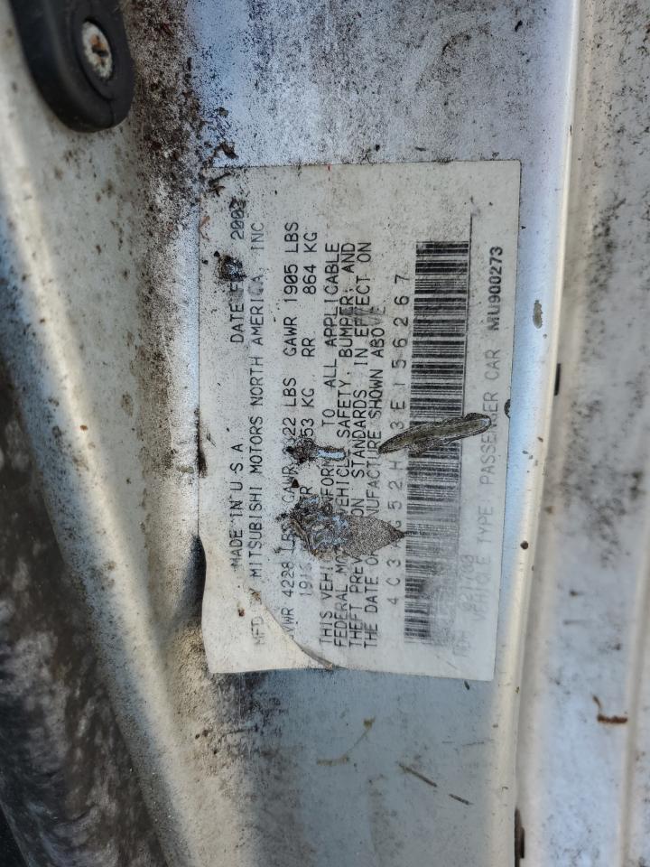 4C3AG52H33E156267 2003 Chrysler Sebring Lxi