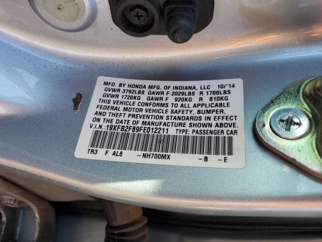 2015 HONDA CIVIC EX 19XFB2F89FE012211
