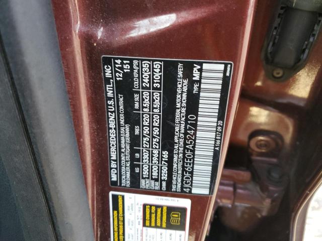 Lot #2340555369 2015 MERCEDES-BENZ GL 450 4MA salvage car