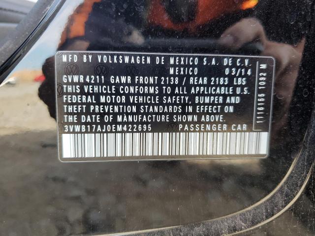 2014 Volkswagen Jetta Se VIN: 3VWB17AJ0EM422695 Lot: 41081264