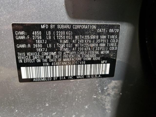 2020 SUBARU OUTBACK LI 4S4BTANC5L3257498