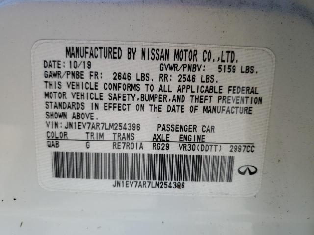 2020 INFINITI Q50 PURE - JN1EV7AR7LM254396