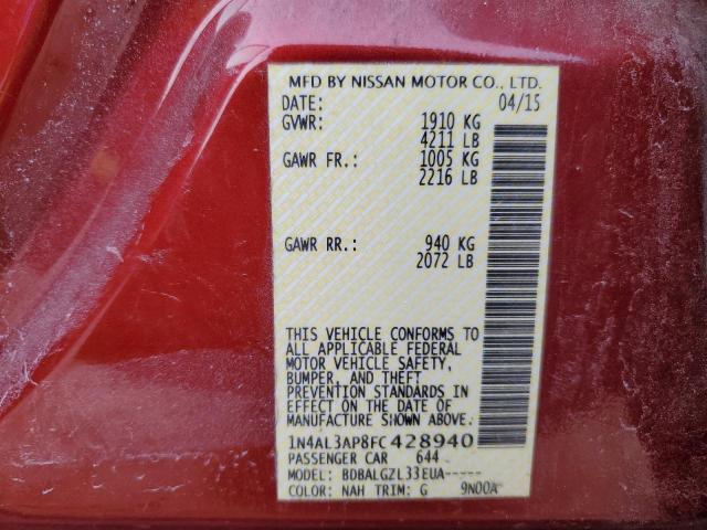 2015 NISSAN ALTIMA 2.5 1N4AL3AP8FC428940