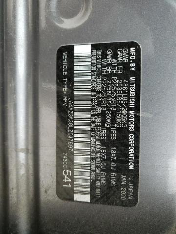 2020 MITSUBISHI OUTLANDER JA4AZ3A38LZ037697