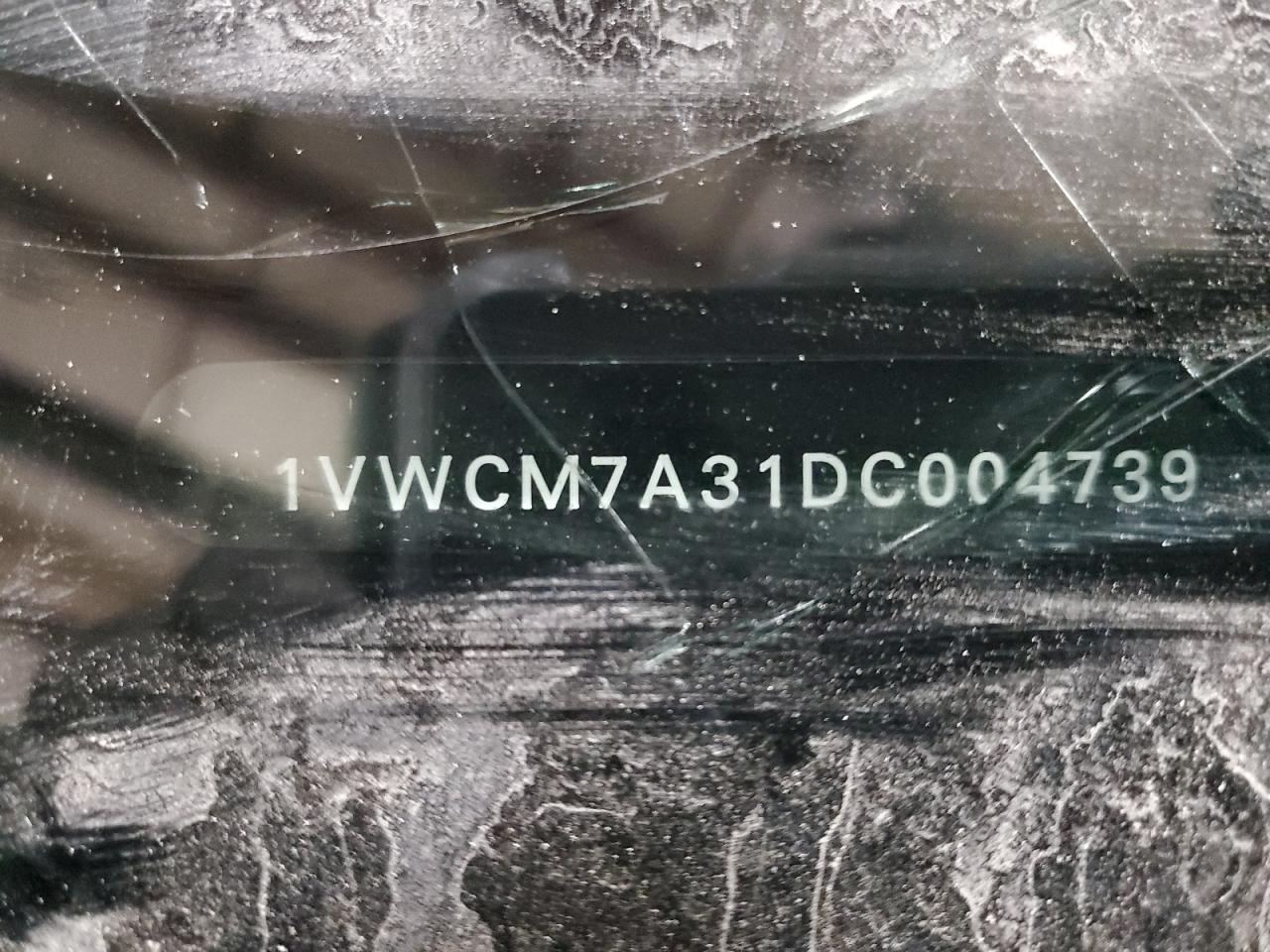 1VWCM7A31DC004739 2013 Volkswagen Passat Sel