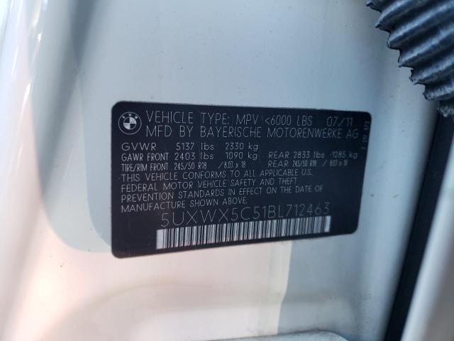 2011 BMW X3 xDrive28I VIN: 5UXWX5C51BL712463 Lot: 42222654