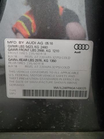 VIN WA1L2AFP8GA148025 2016 Audi Q5, Premium Plus no.14