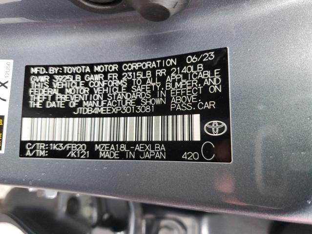 2023 TOYOTA COROLLA LE JTDB4MEEXP3013081