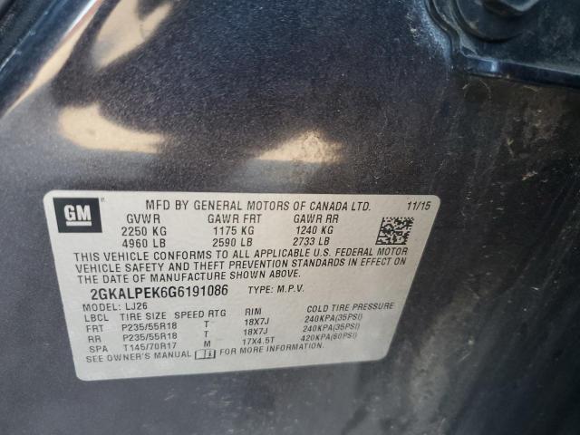 2016 GMC TERRAIN SL 2GKALPEK6G6191086