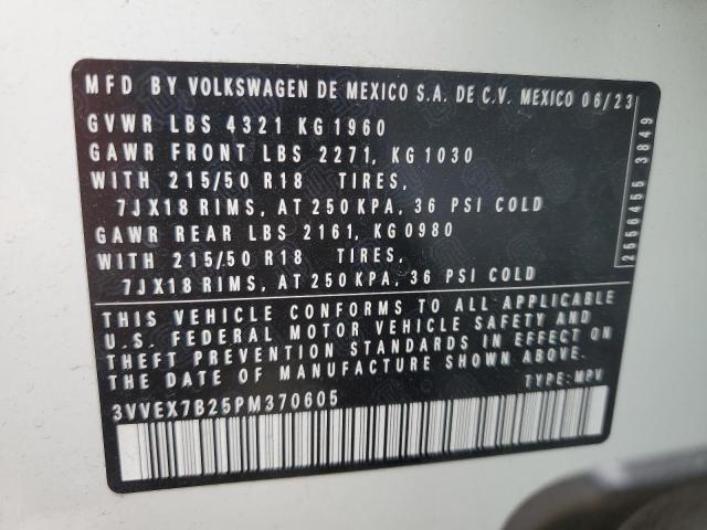 2023 VOLKSWAGEN TAOS SE 3VVEX7B25PM370605