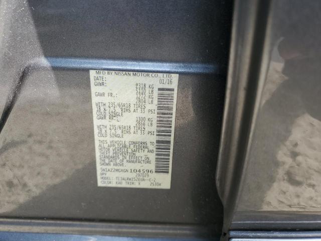 2016 NISSAN MURANO S 5N1AZ2MGXGN104596