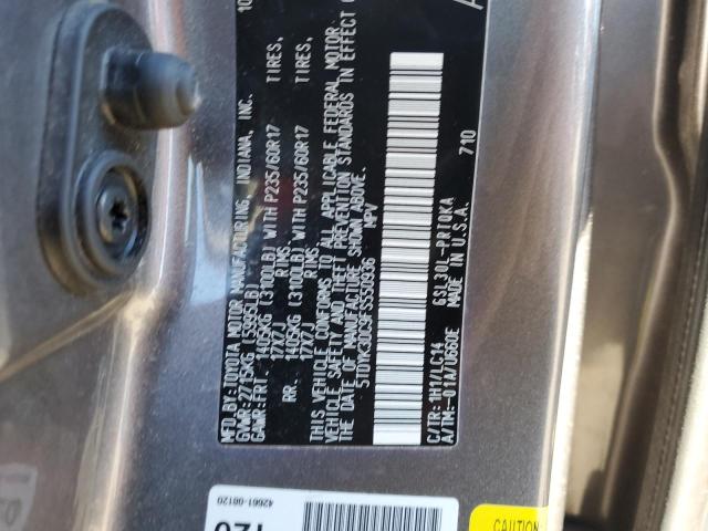2015 TOYOTA SIENNA XLE - 5TDYK3DC9FS550936