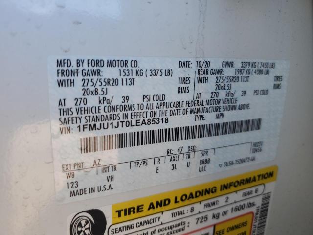 2020 FORD EXPEDITION - 1FMJU1JT0LEA85318