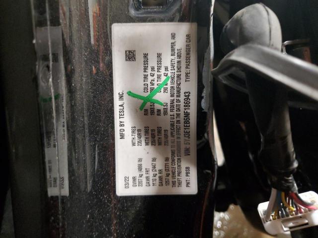 2022 TESLA MODEL 3 5YJ3E1EB6NF186943