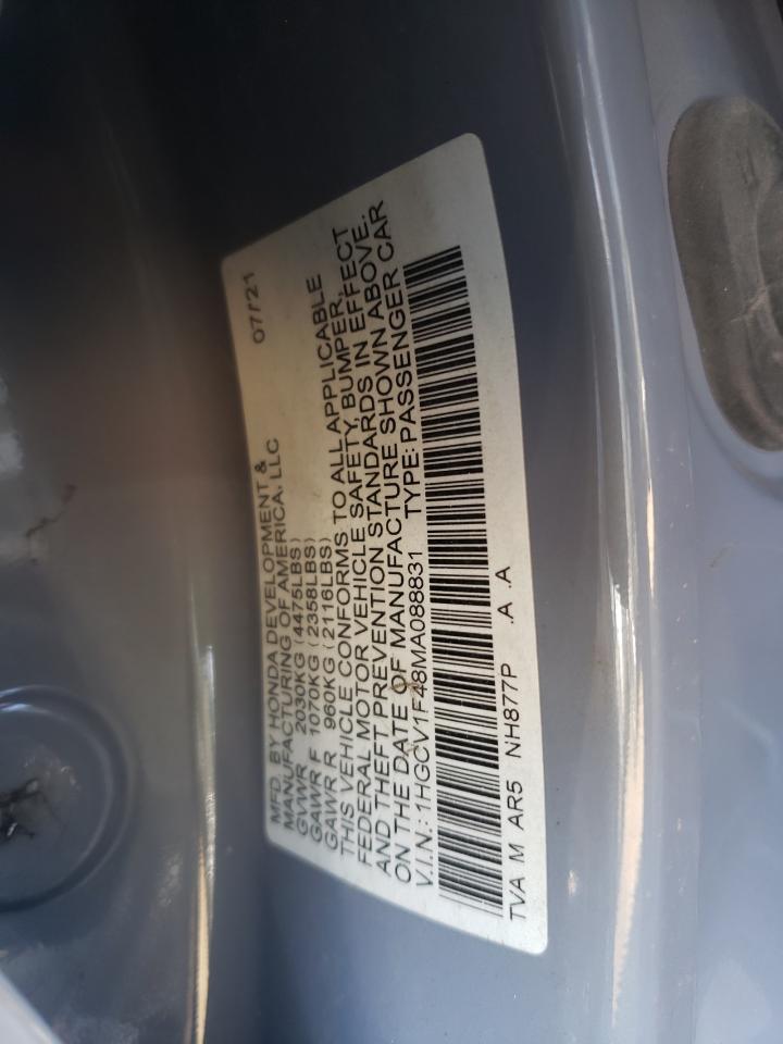 1HGCV1F48MA088831 2021 Honda Accord Sport Se