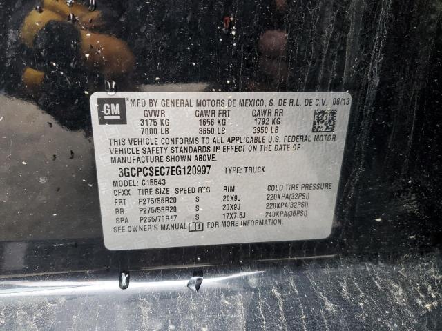 2014 Chevrolet Silverado C1500 Ltz VIN: 3GCPCSEC7EG120997 Lot: 42838634