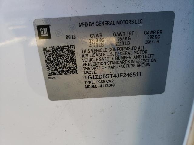 2018 CHEVROLET MALIBU LT 1G1ZD5ST4JF246511