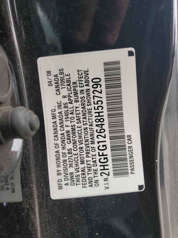 2HGFG12648H557290 2008 Honda Civic Lx