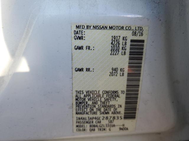 2016 NISSAN ALTIMA 2.5 - 1N4AL3AP4GC287835