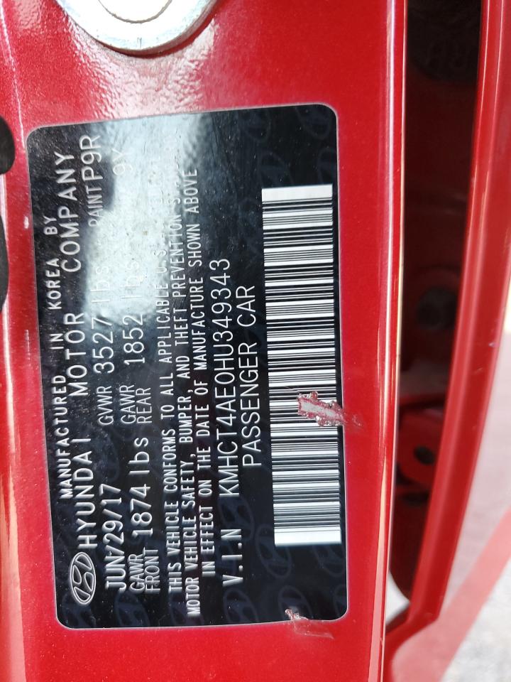 KMHCT4AE0HU349343 2017 Hyundai Accent Se