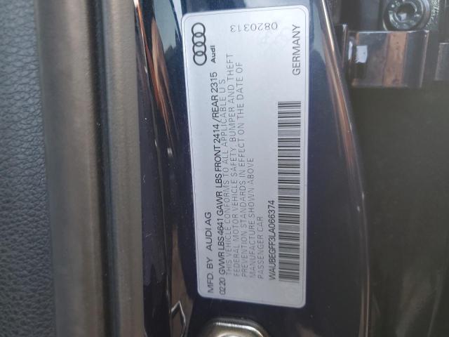 2020 AUDI A3 S-LINE - WAUBEGFF3LA066374