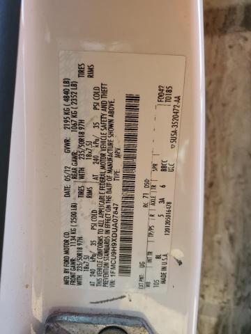 1FMCU9H9XDUA07847 2013 Ford Escape Sel