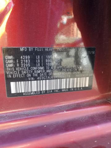 2017 SUBARU IMPREZA LI 4S3GTAU69H3704119