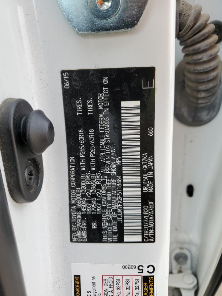 JTJJM7FX2F5118484 2015 Lexus Gx 460 Premium