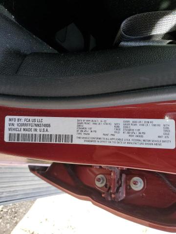2022 RAM 1500 BIG H 1C6RRFFG7NN374806