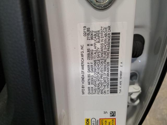 2019 HONDA ACCORD SPO 1HGCV1F36KA057226