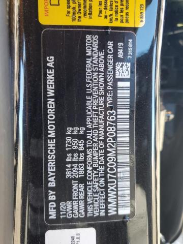 2021 MINI COOPER WMWXU7C09M2P08763