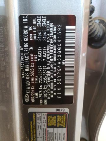 2016 KIA SORENTO LX 5XYPG4A33GG041592