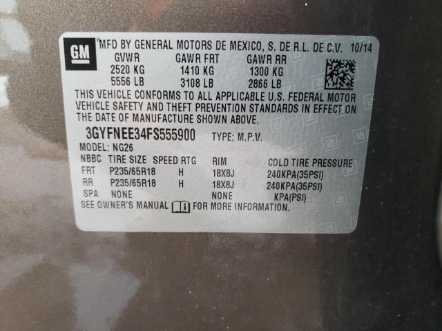 2015 CADILLAC SRX LUXURY - 3GYFNEE34FS555900