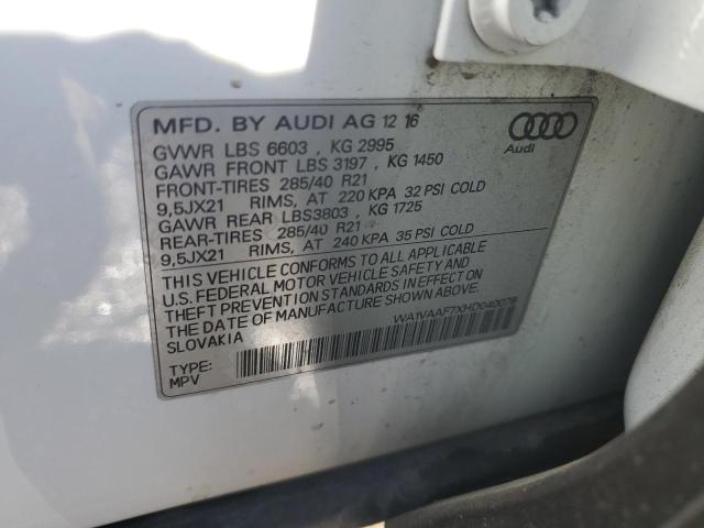 WA1VAAF7XHD040078 2017 AUDI Q7 - Image 12