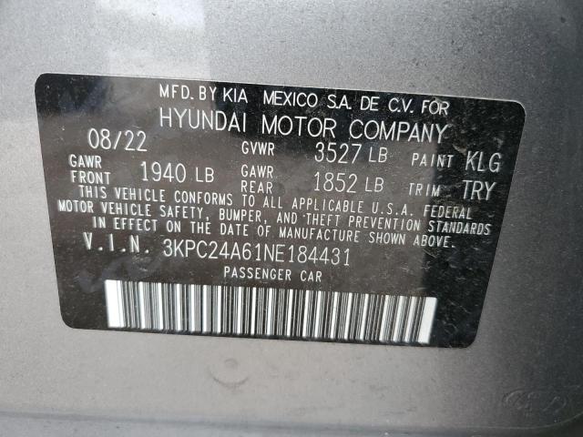 2022 HYUNDAI ACCENT SE - 3KPC24A61NE184431