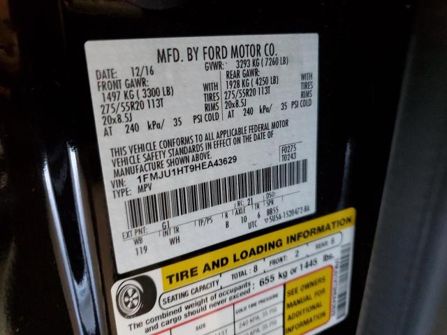 2017 FORD EXPEDITION 1FMJU1HT9HEA43629