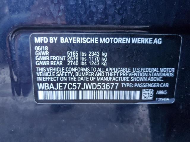 2018 BMW 540 XI WBAJE7C57JWD53677