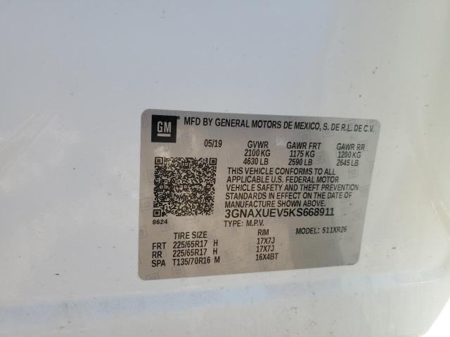 2019 CHEVROLET EQUINOX LT - 3GNAXUEV5KS668911
