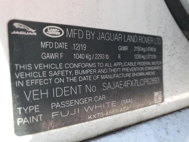 2020 JAGUAR XE S - SAJAE4FX7LCP62893